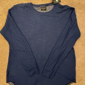 Good Life Navy Long Sleeve Double Tee